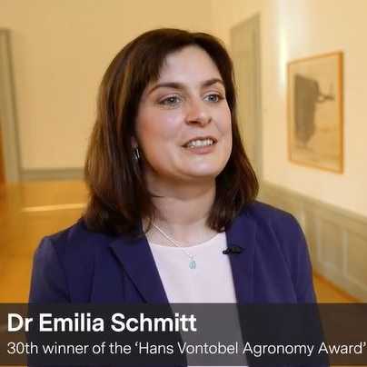 Enlarged view: Emilia Schmitt Vontobel award